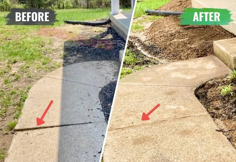 Walkway Sidewalk Leveling Company Johnson City TN